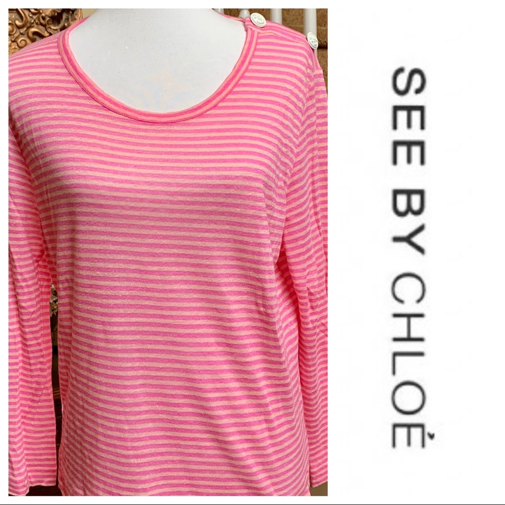 Pink and peach See by Chloe lightweight sweater